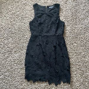 NWOT Astr black lace dress